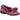 Fleet & Foster Goldfinch burgundy slip on multi floral design full slipper