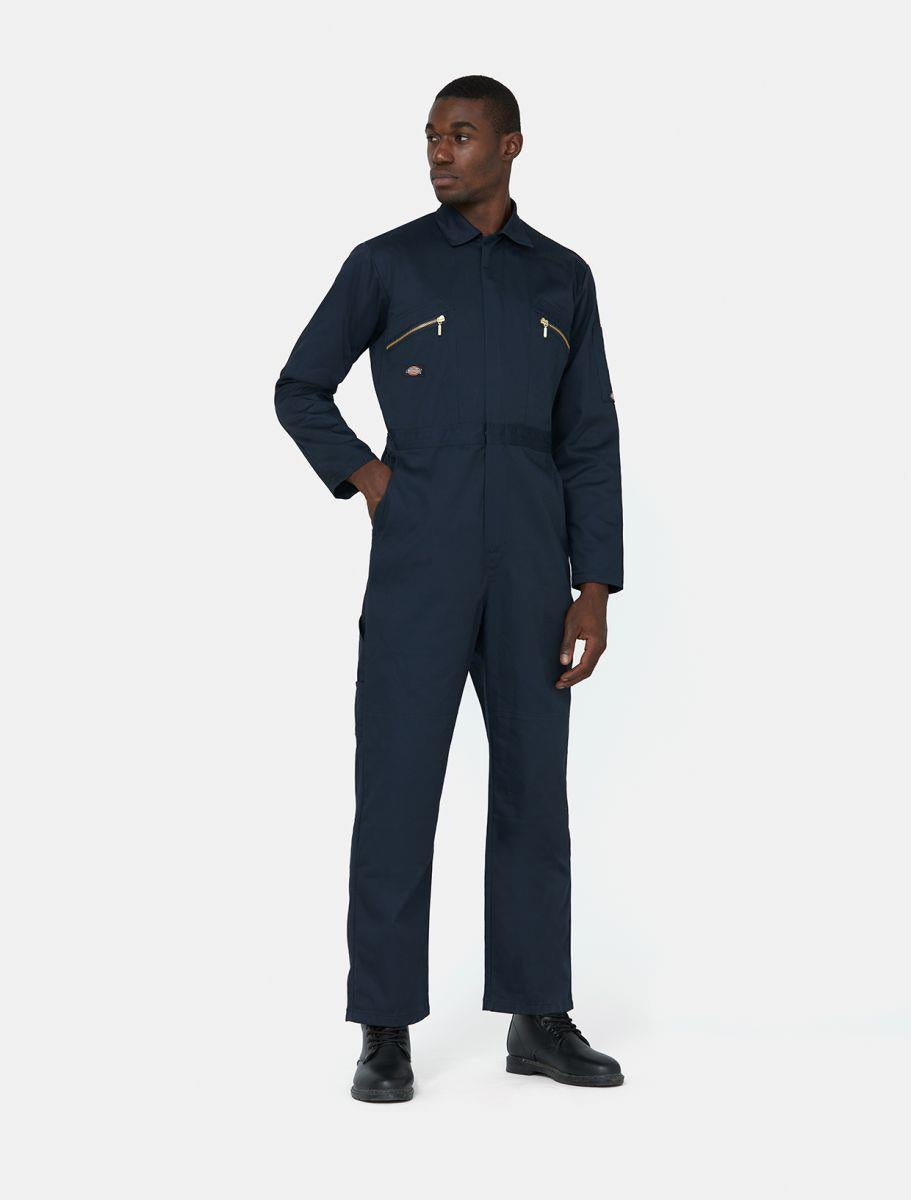 Dickies Redhawk navy polycotton zip-front multi-pocket work coverall