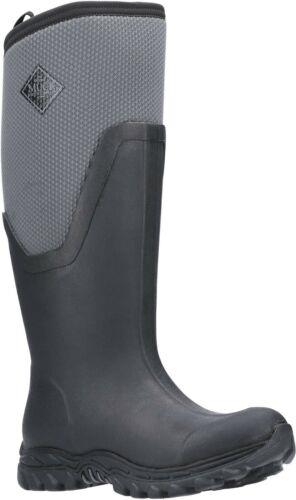 Muck Boots Arctic Sport II Tall black/grey fleece lined ladies wellington boot