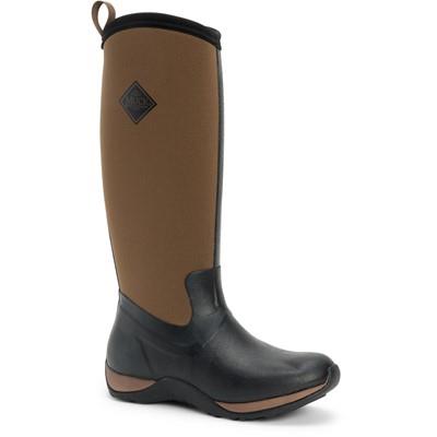Muck Boots Arctic Adventure black/tan ladies fleece lined wellington boot