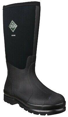 Muck Boots Chore Classic black rubber high leg wellington boot