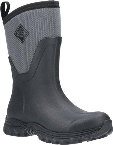 Muck Boots Arctic Sport Mid black/grey ladies fleece lined wellington boot
