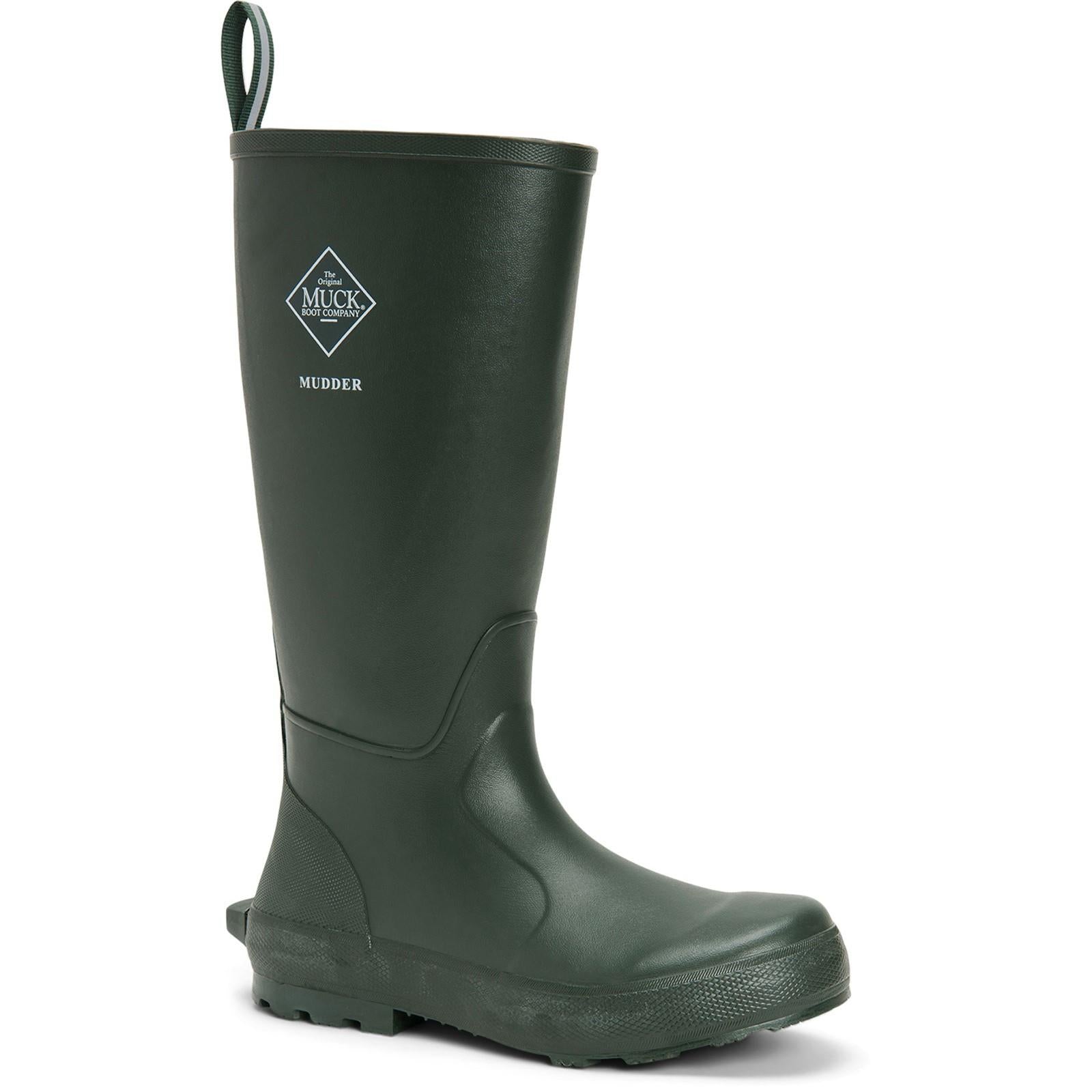 Muck Boots Mudder Tall moss green memory foam waterproof wellington boots