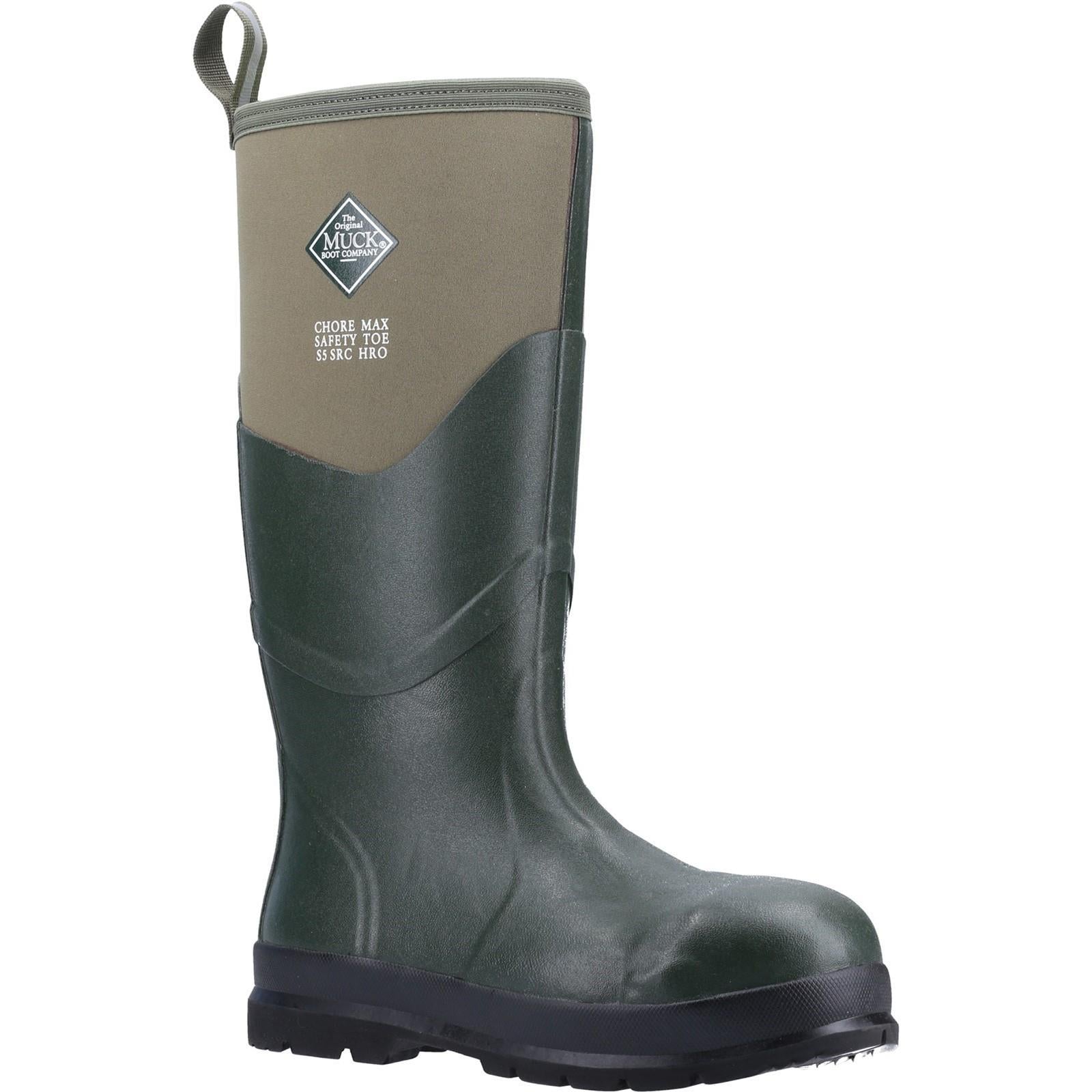 Muck Chore Max S5 moss green waterproof steel toe work safety wellington boots