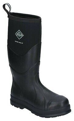 Muck Boots Chore Max S5 black rubber steel toe/midsole safety welllington
