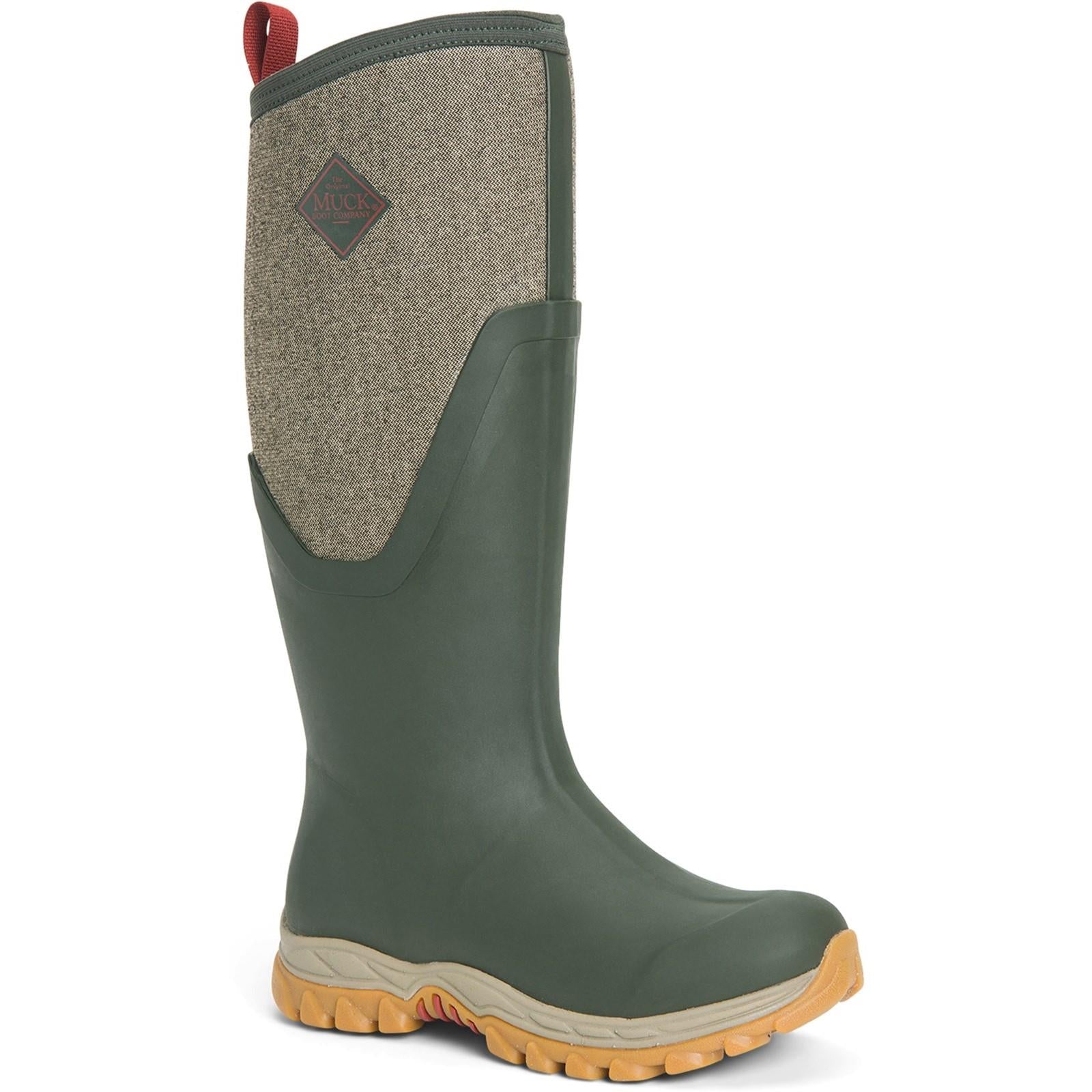 Muck Boots Arctic Sport II Tall ladies olive warm fleece lined wellington boots