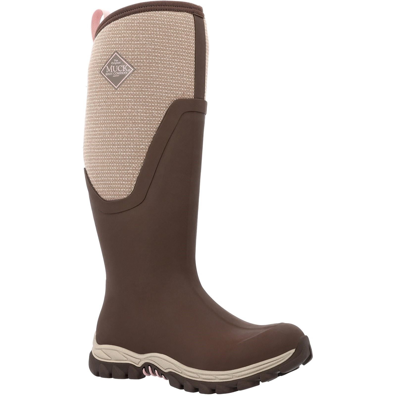 Muck Boots Arctic Sport II Tall ladies brown warm fleece lined wellington boots