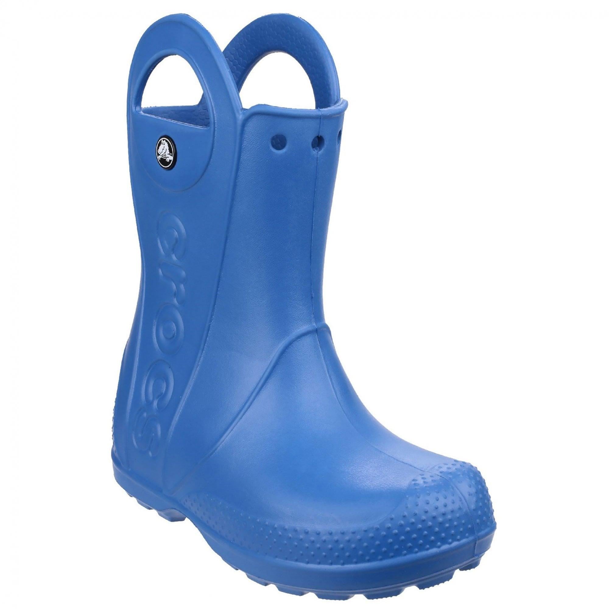 Crocs Handle It kid's blue rain wellington boot #12803