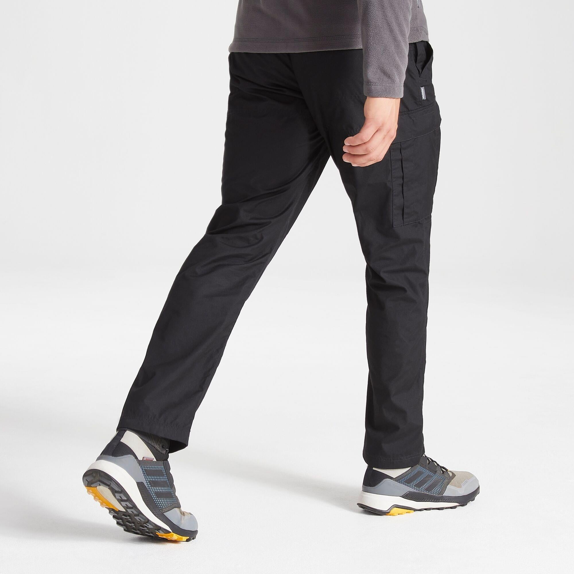 Craghoppers Expert Kiwi Black Men's Tailored Trousers #CEJ001