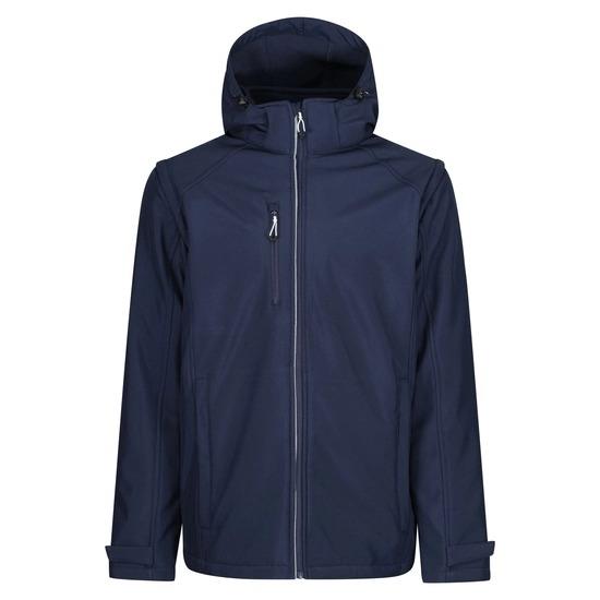 Regatta Erasmus navy men's 4-in-1 waterproof softshell/warm fleece #TRA713