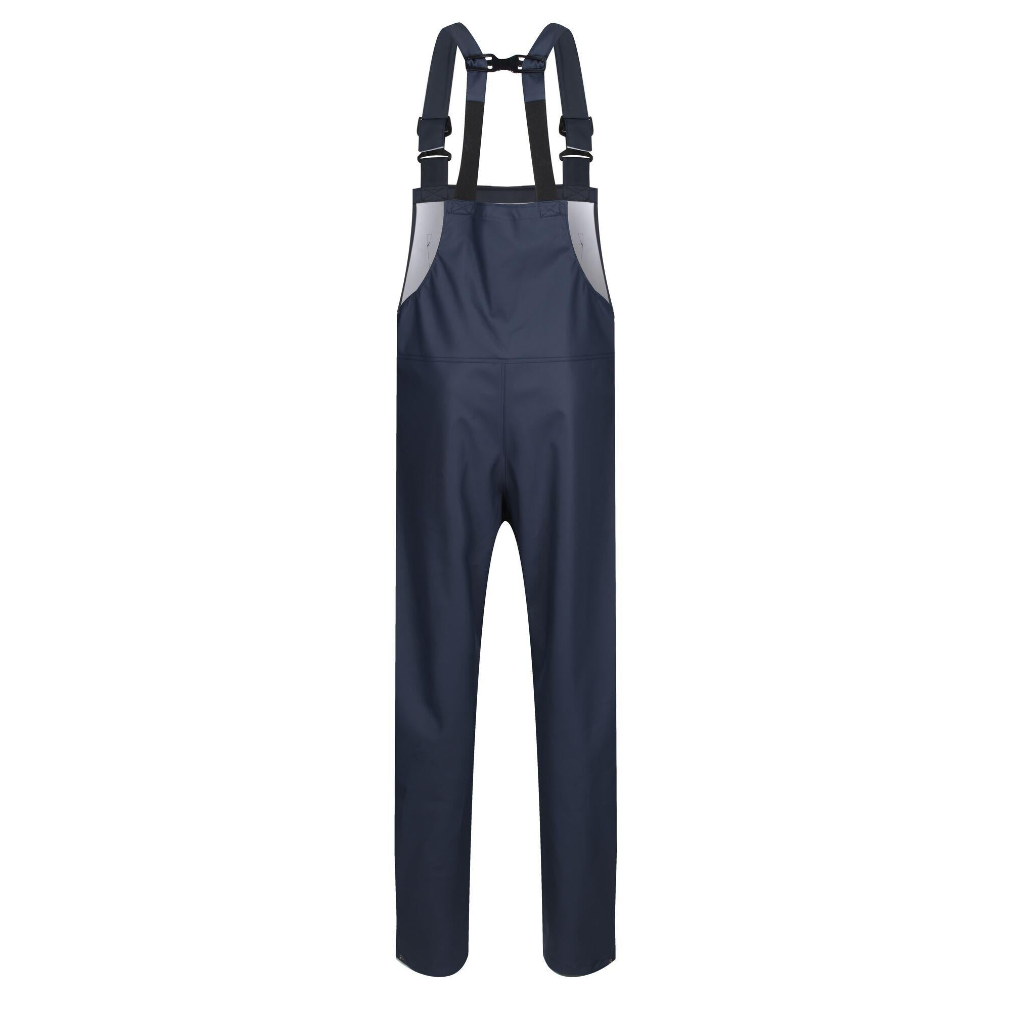 Regatta Stormflex navy men's waterproof breathable bib & brace salopette #TRW519