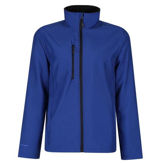 Regatta royal blue men's water-repellent recycled softshell jacket #TRA600