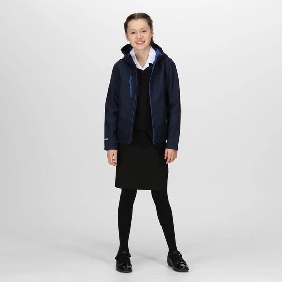 Regatta Ablaze navy/royal children's waterproof breathable hooded jacket #TRA735