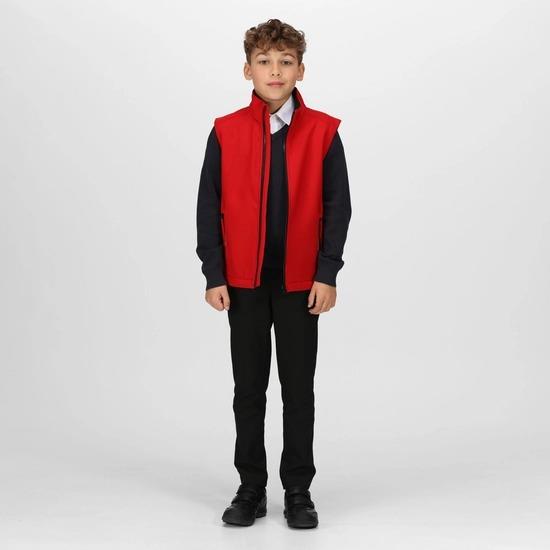 Regatta Ablaze red children's softshell bodywarmer #TRA882