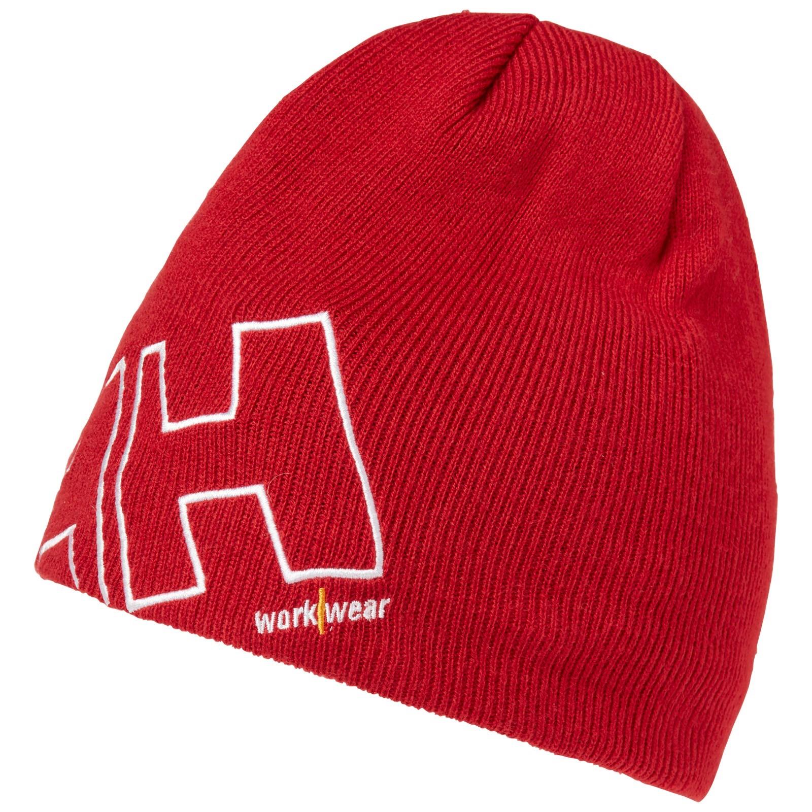 Helly Hansen red knitted workwear beanie hat #79830