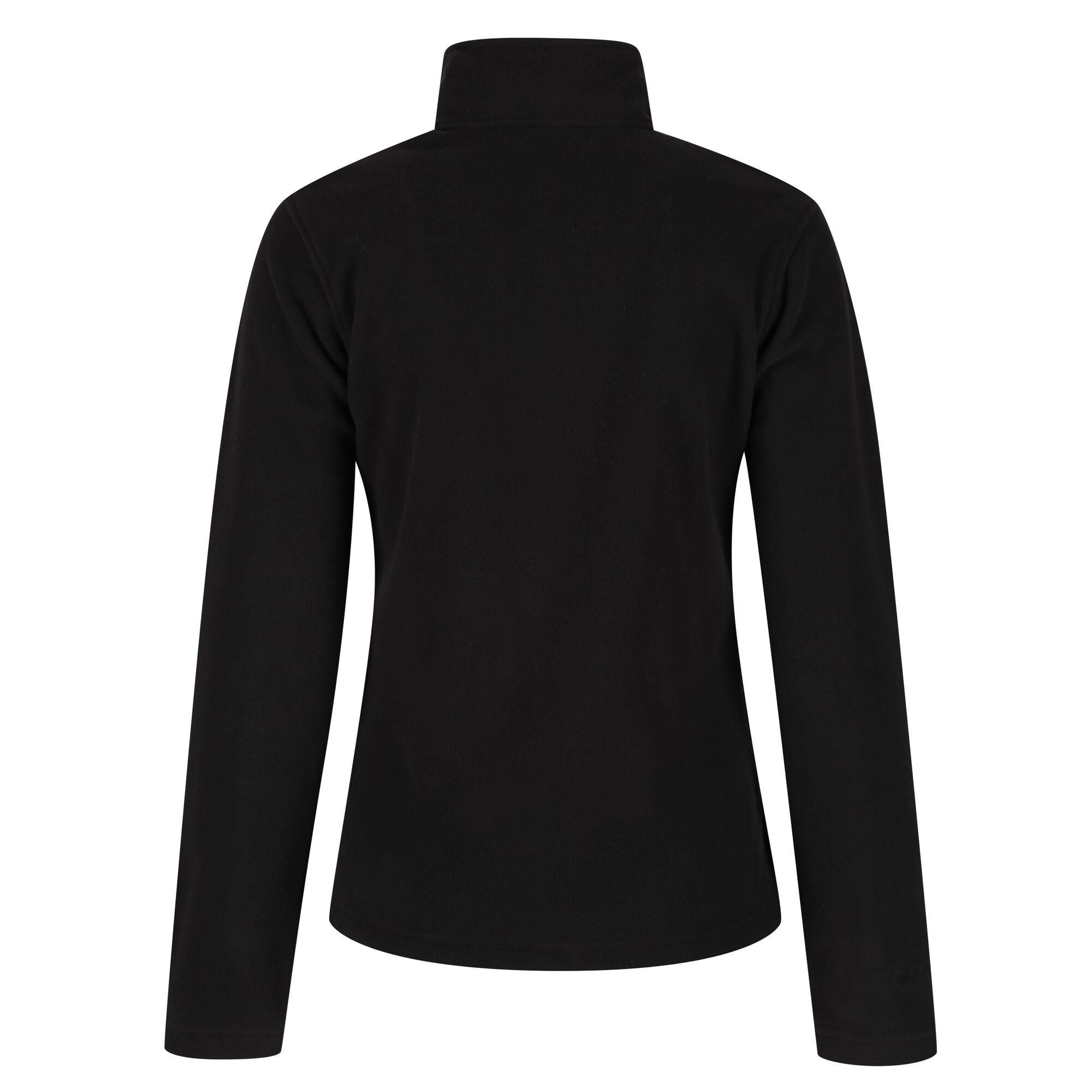 Regatta black women's recycled fabric full-zip quick-dry fleece #TRF628