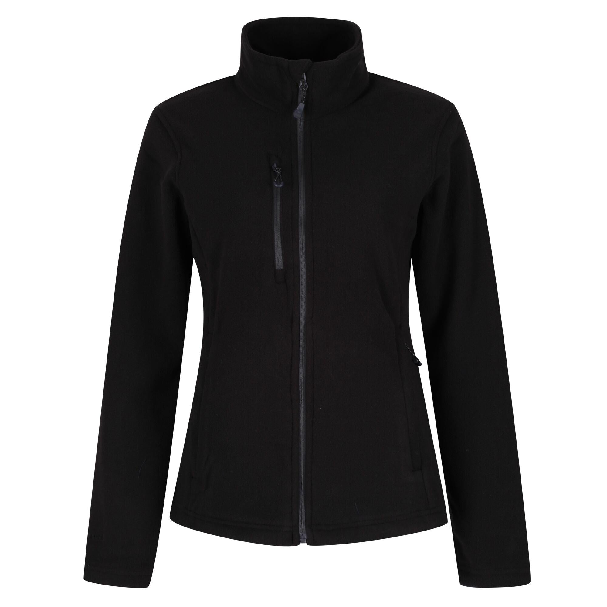 Regatta black women's recycled fabric full-zip quick-dry fleece #TRF628