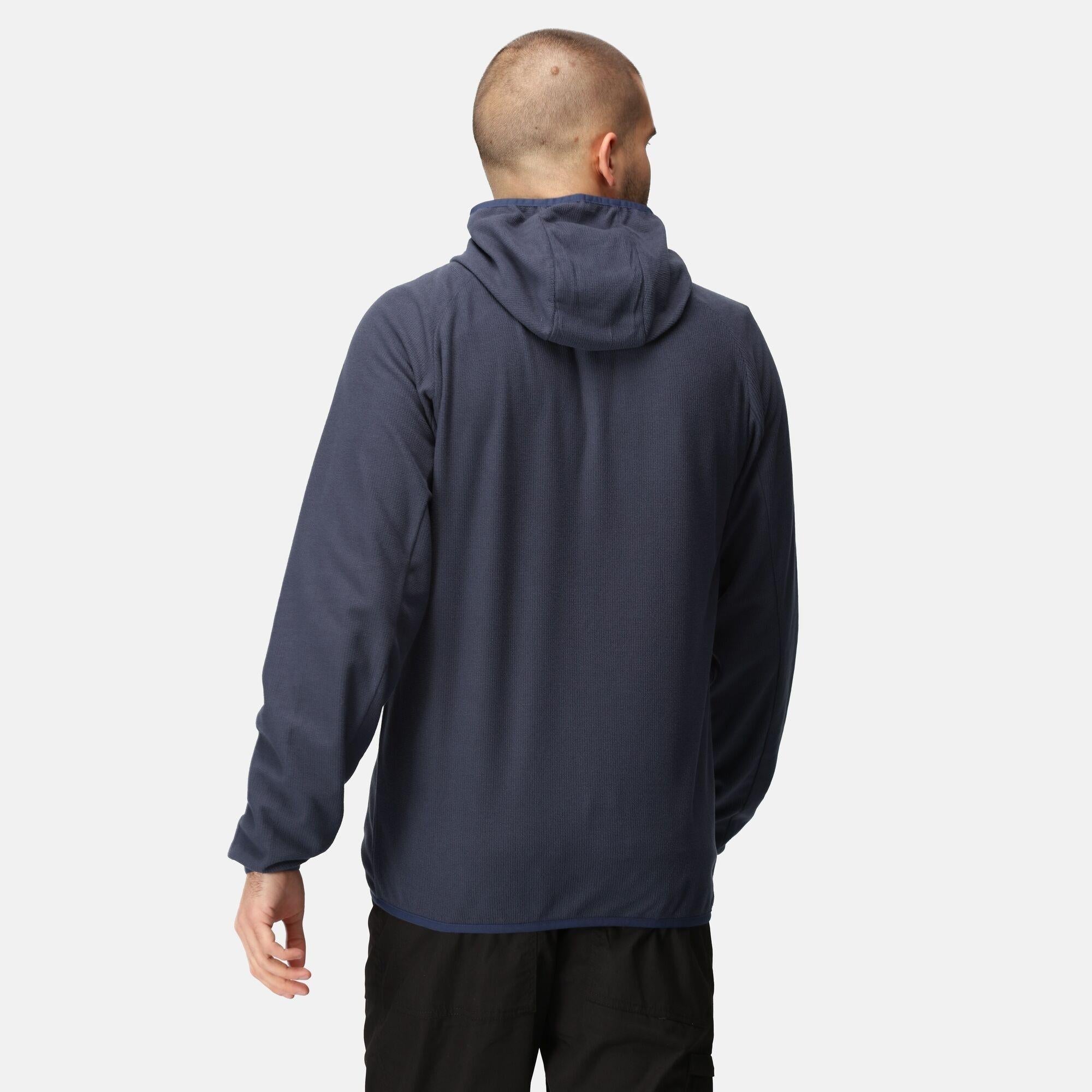 Regatta Navigate navy/french blue men's lightweight full-zip fleece #TRF690