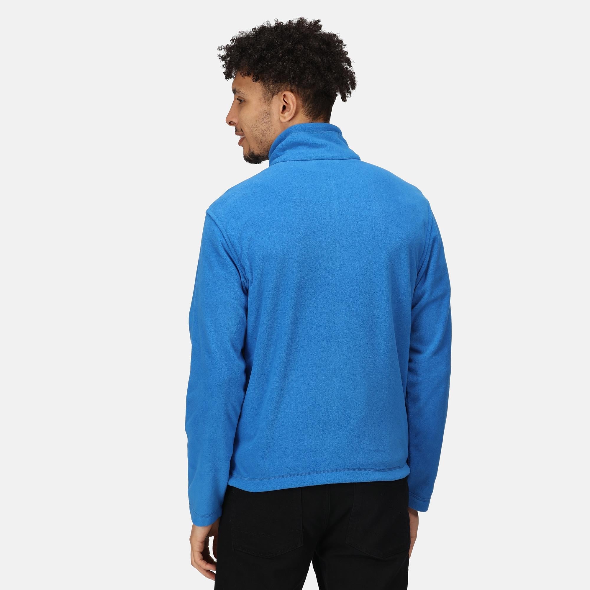 Regatta oxford blue men's lightweight layering full-zip micro fleece #TRF557