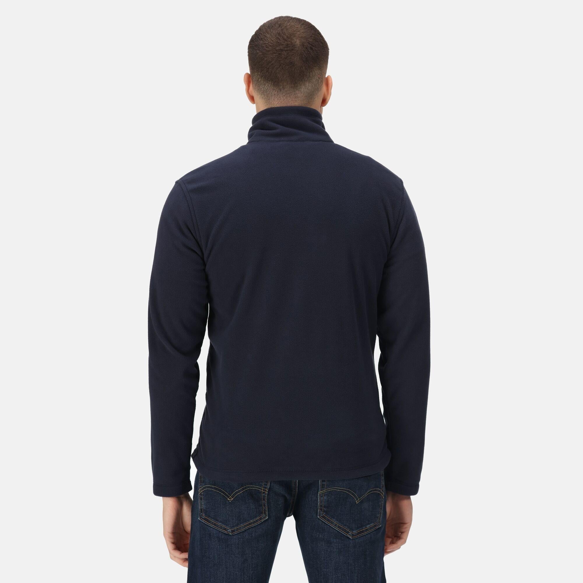 Regatta navy men's lightweight layering full-zip micro fleece #TRF557