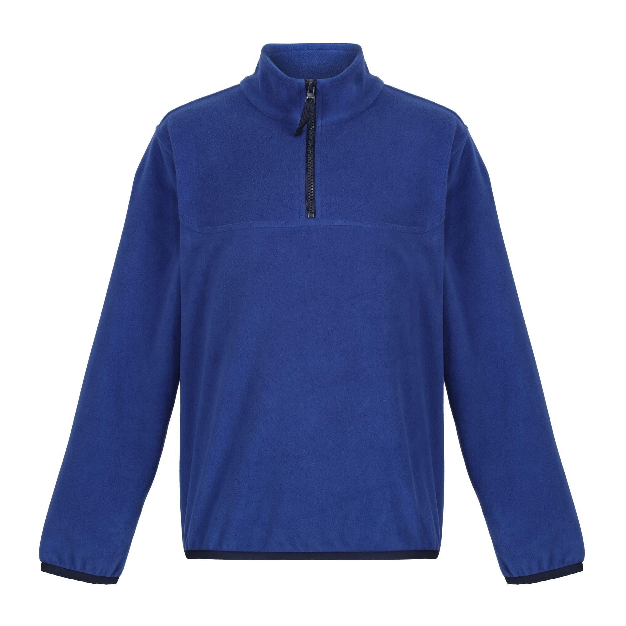 Regatta Junior royal blue kid's warm quick-dry half-zip micro-fleece #TRF679