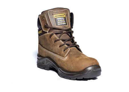 Buckbootz Lacerz S7 brown leather waterproof composite toe/midsole safety work boot