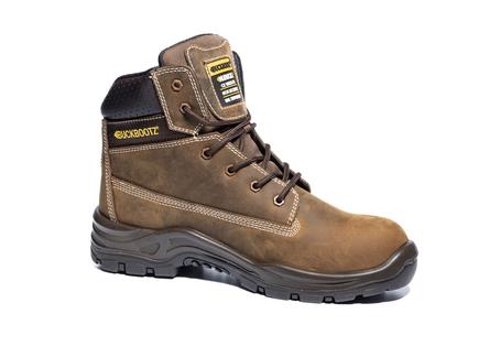 Buckbootz Lacerz S7 brown leather waterproof composite toe/midsole safety work boot