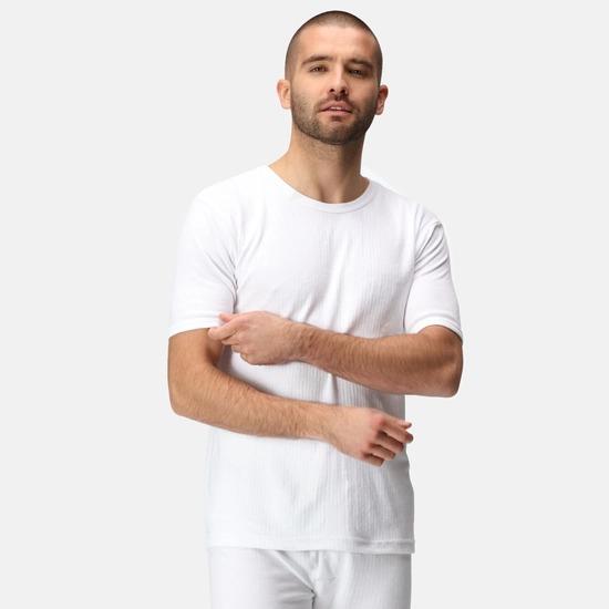 Regatta Mens Short Sleeve Thermal Vest White #TRU111