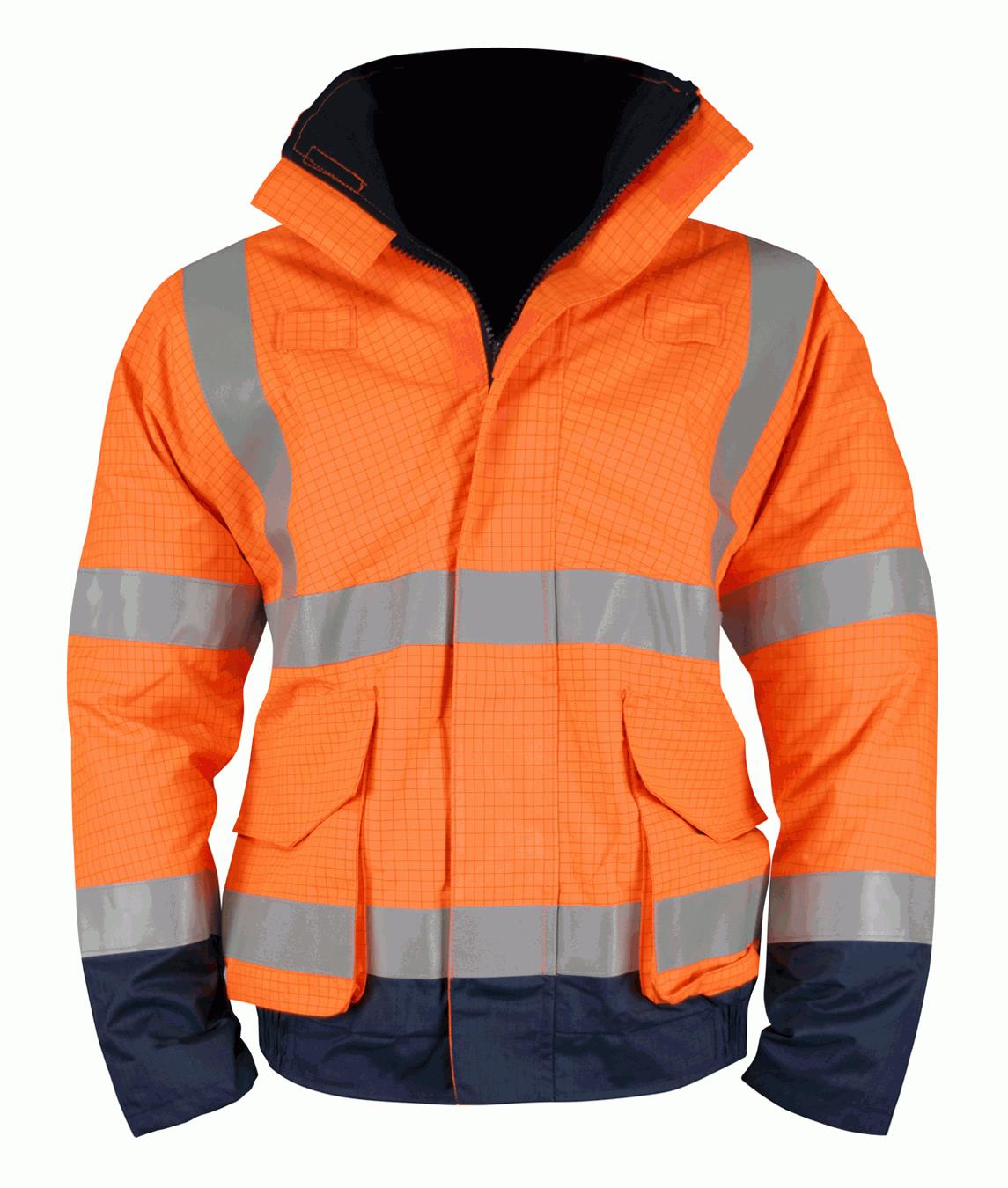 Orbit Tremor high-visibility flame-retardant antistatic waterproof bomber jacket