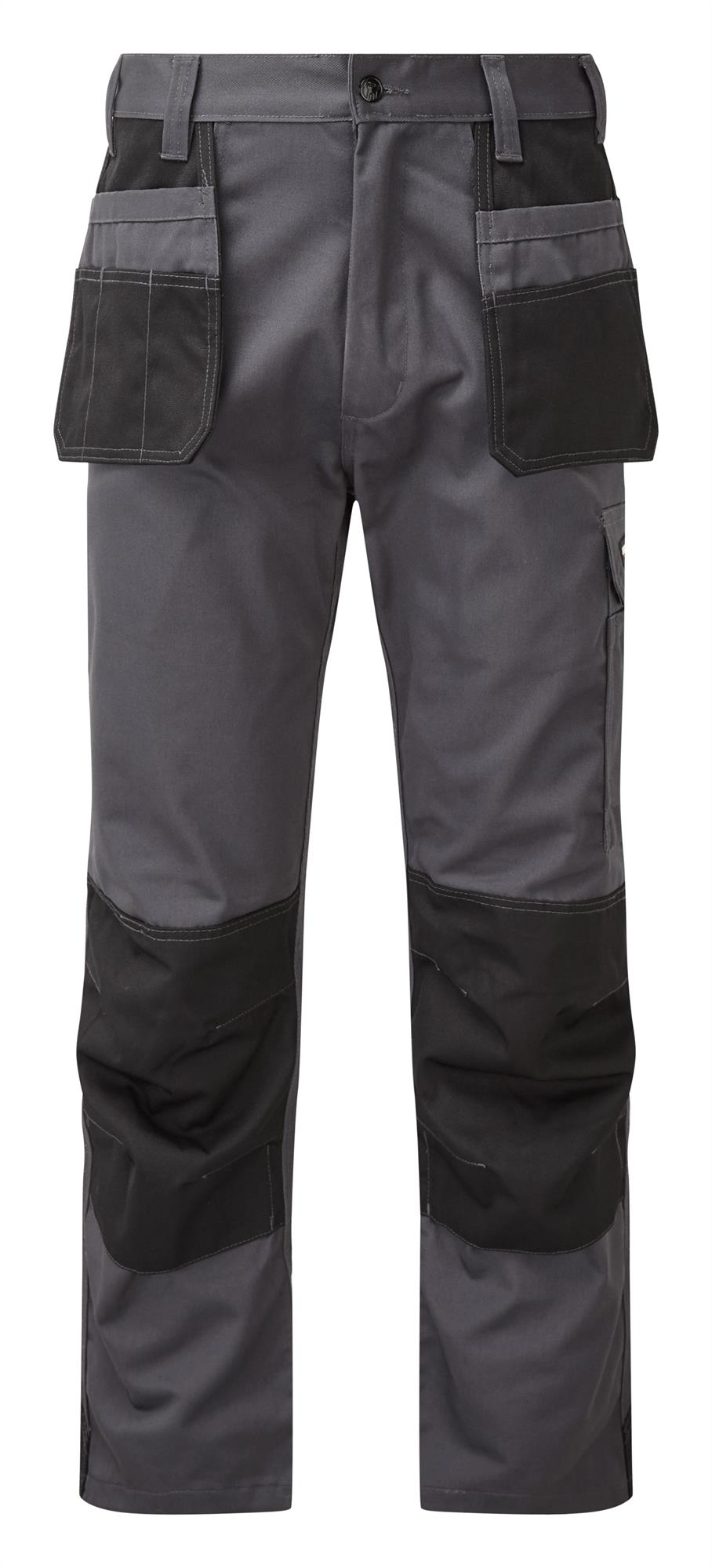 TuffStuff Excel grey/black contrast heavyweight poly-cotton holster pocket work cargo trouser #710