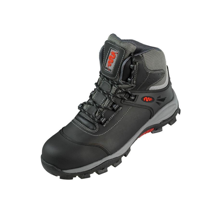 Warrior S3 black waterproof waxy leather composite toe-cap/midsole safety work boot