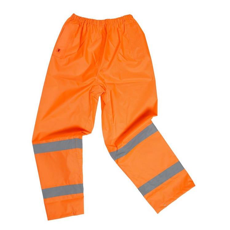 Warrior Hi-Vis orange durable and water resistance work trousers #0118DWHV36SO
