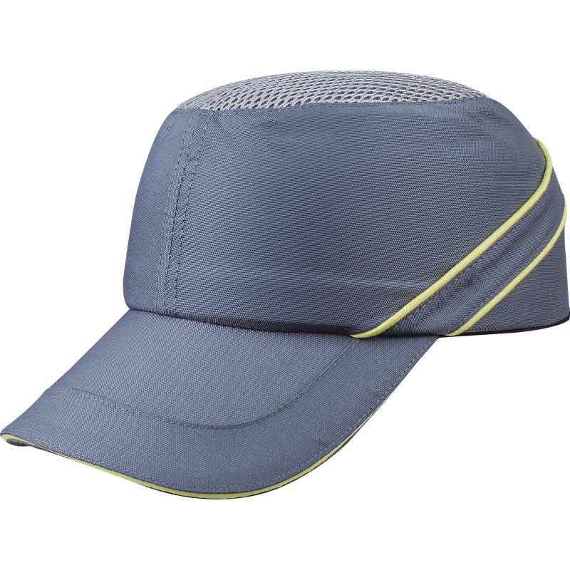 Delta Plus AIRCOLTAN yellow/grey contrast 7cm long peak hard-shell baseball bump cap