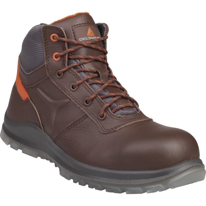 Delta Plus Concorde S3 brown leather composite toe/midsole safety work boot