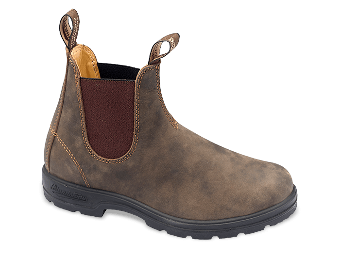 Blundstone 585 rustic brown premium brown non-safety chelsea boot
