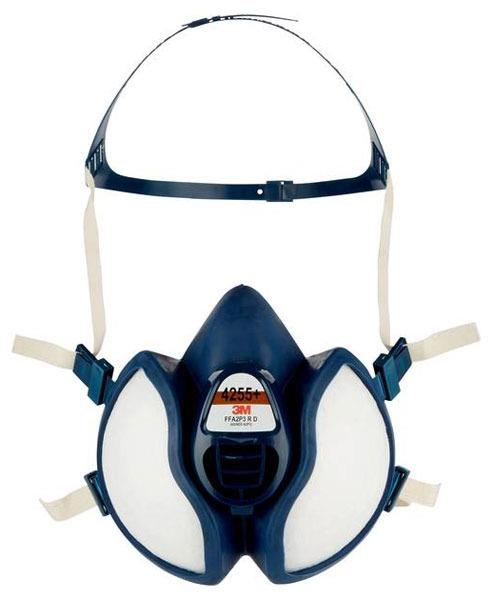3M 4255 A2P3 maintenance-free gas/vapour and dust particulate blue half mask
