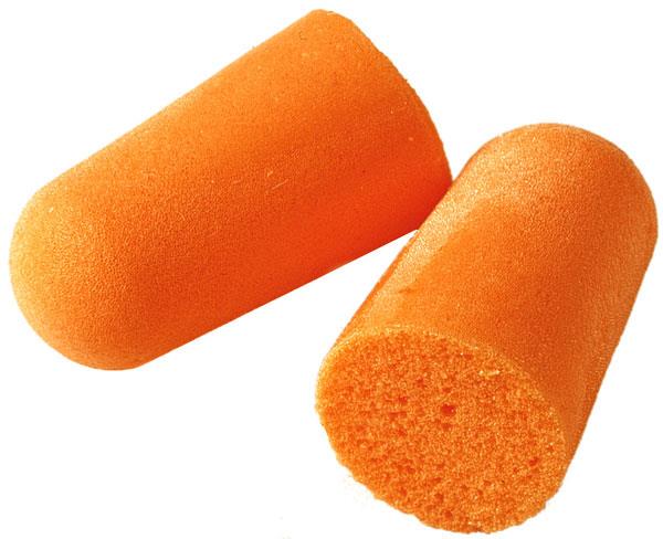 3M 1100 foam tapered uncorded ear plugs - pack 200