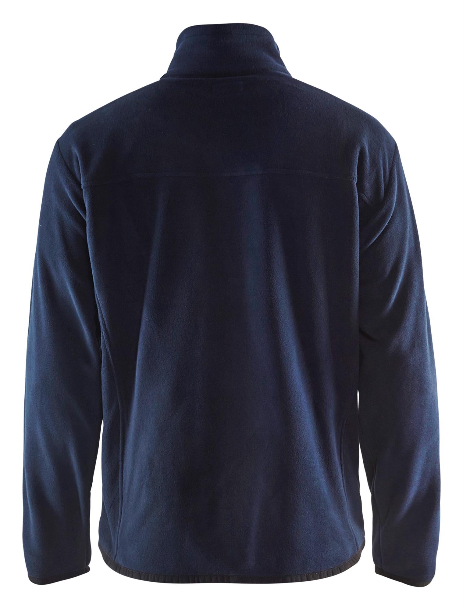 Blaklader navy zip-front anti-pill polyester fleece jacket #4830