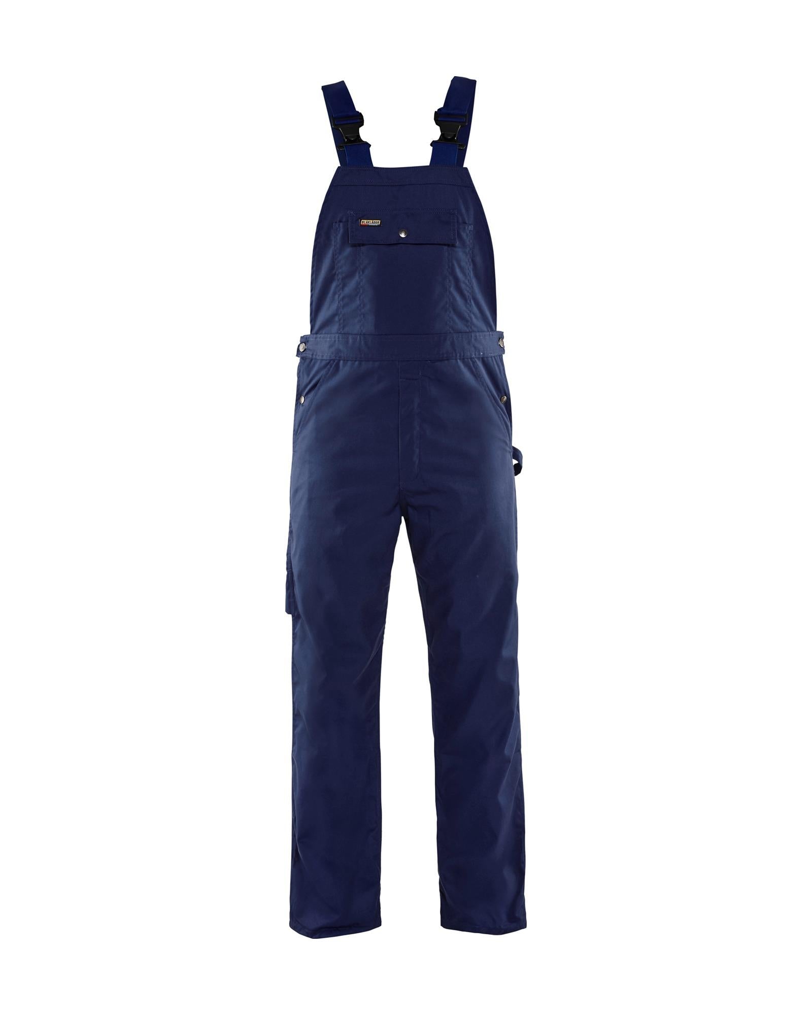 Blaklader navy polycotton work bib and brace overalls #2610