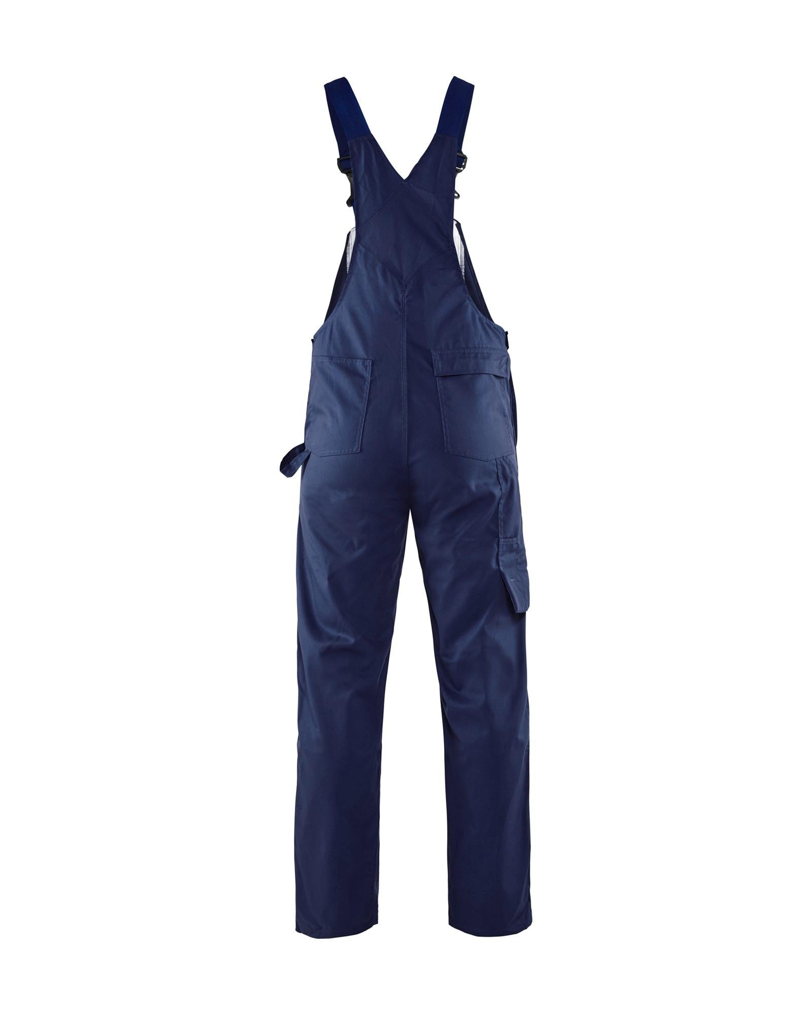 Blaklader navy polycotton work bib and brace overalls #2610