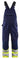 Blaklader navy/yellow hi-vis polycotton bib and brace overall #2662