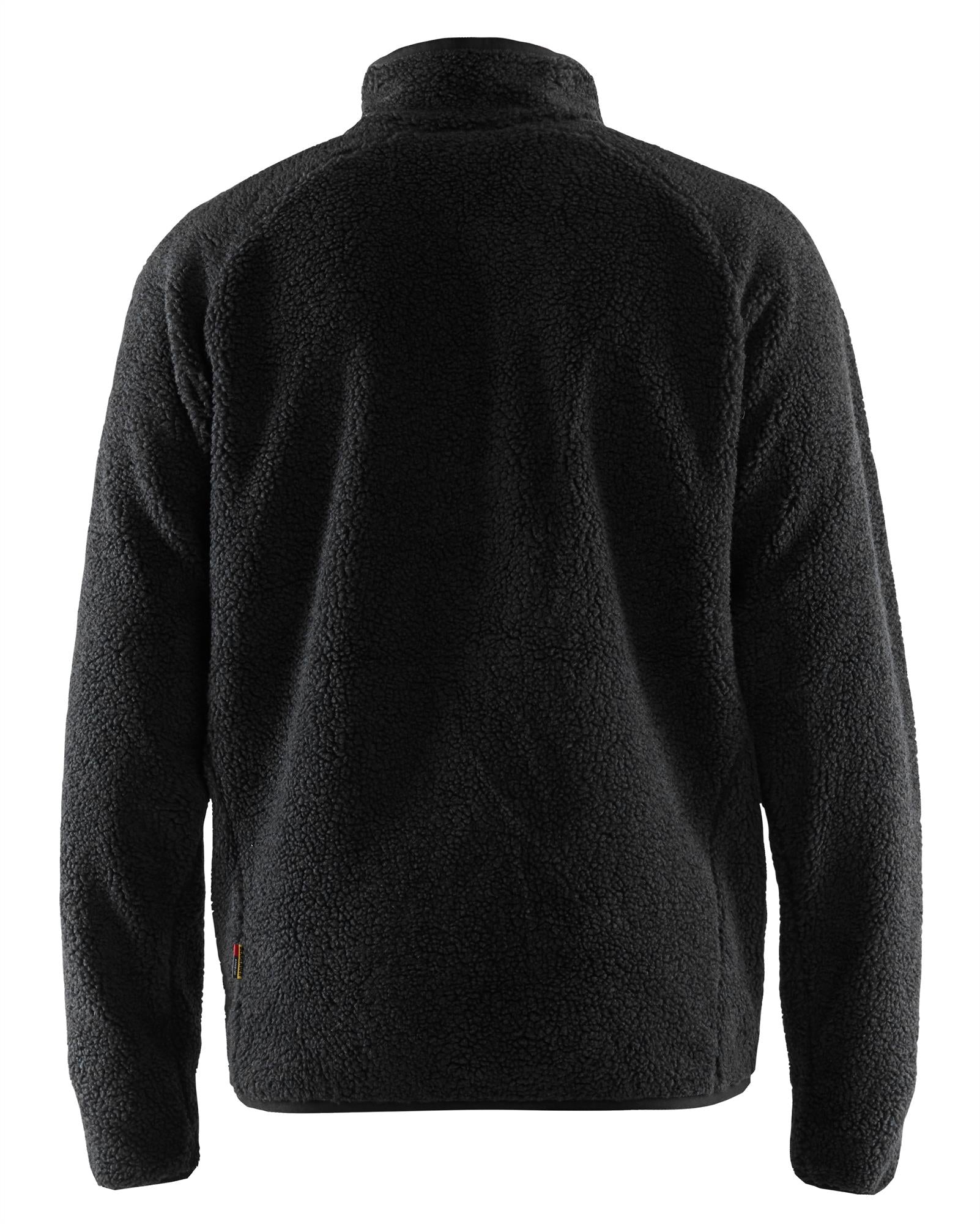 Blaklader black men's heavy pile fleece work jacket #4729