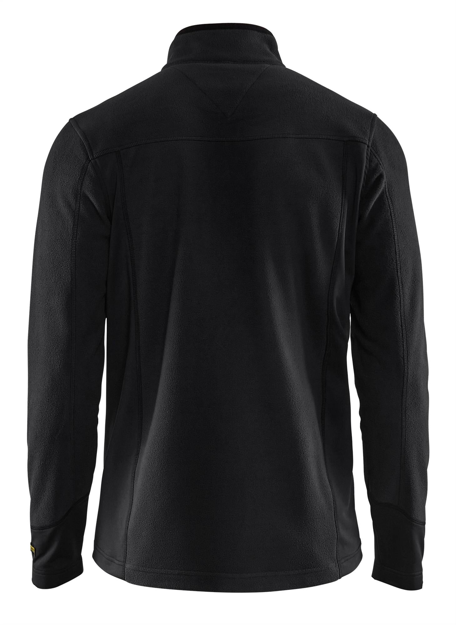 Blaklader black lightweight zip-front thin microfleece jacket #4895