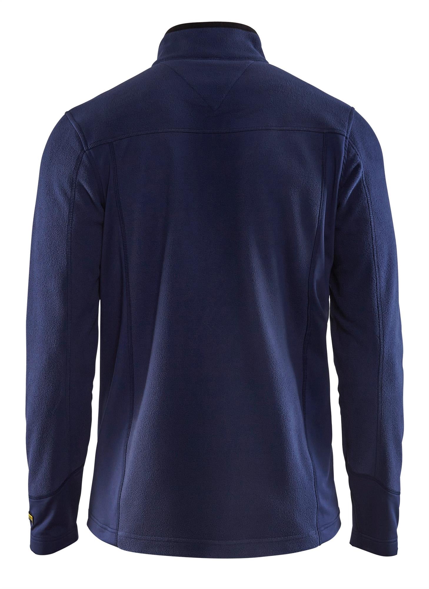 Blaklader navy lightweight zip-front thin microfleece jacket #4895