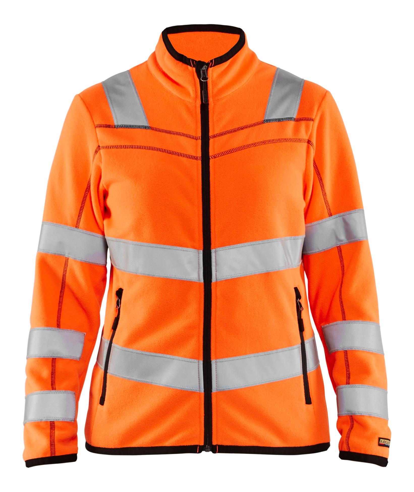 Blaklader orange women's hi-vis microfleece jacket #4966