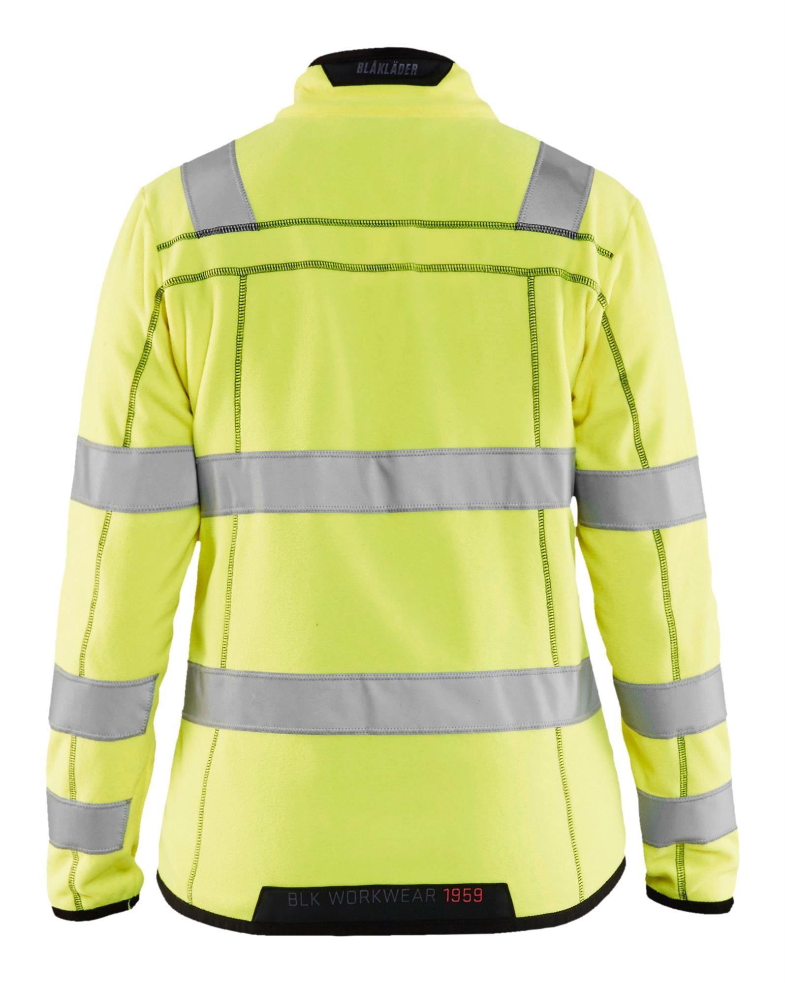 Blaklader yellow women's hi-vis microfleece jacket #4966