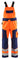 Blaklader orange/navy hi-vis polycotton bib and brace work overalls #2660