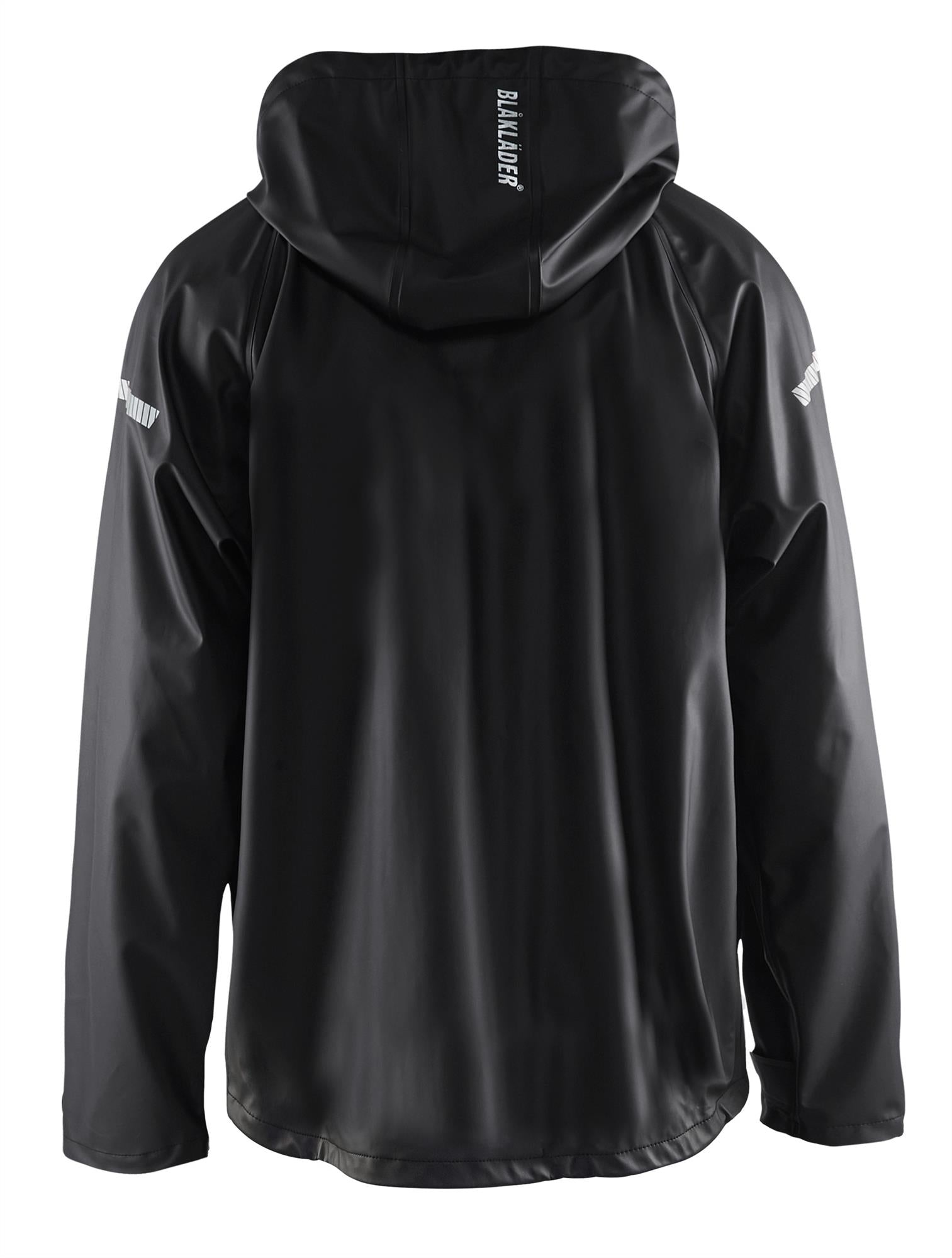 Blaklader black pu/polyester waterproof breathable unlined jacket #4311