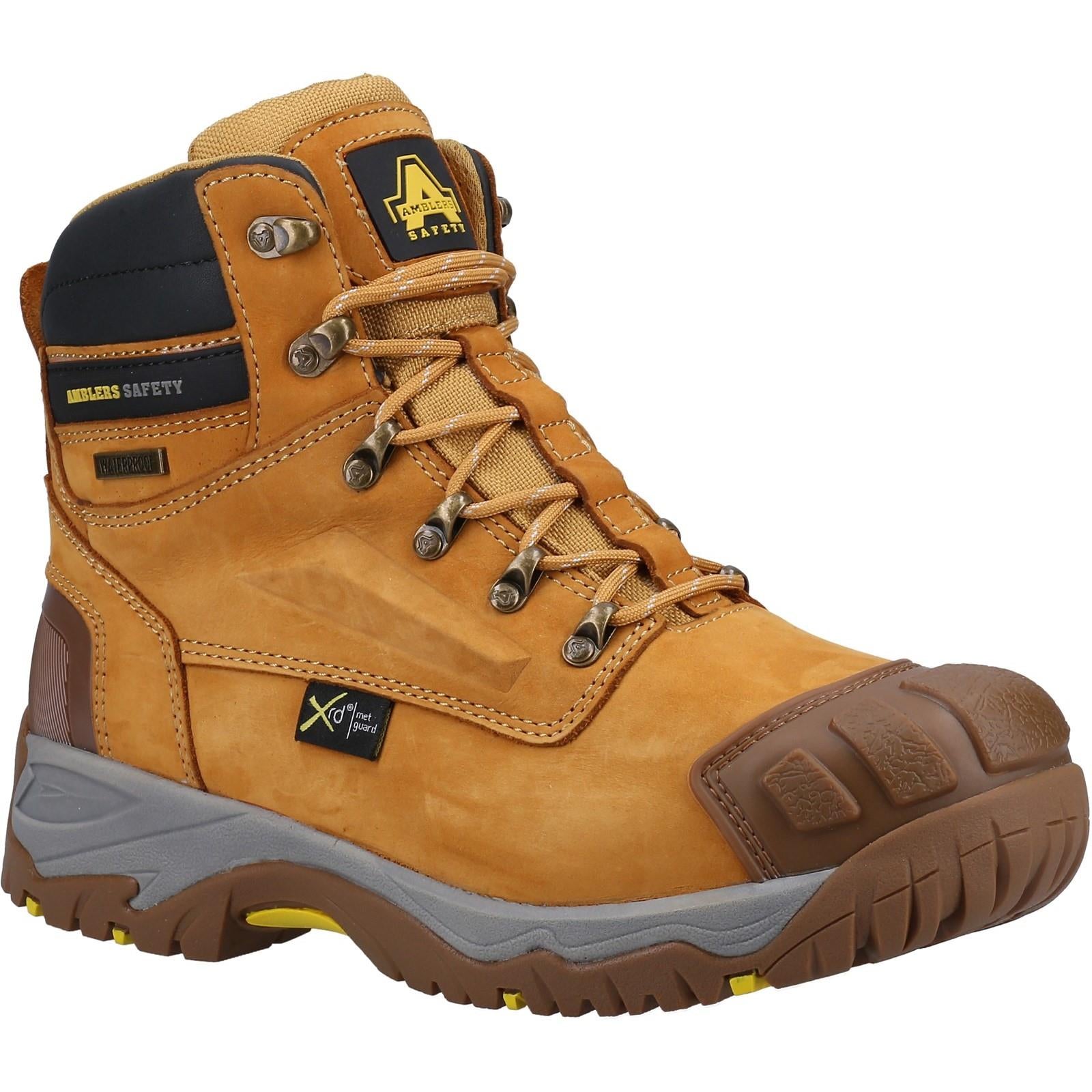 Amblers AS986 S3 honey steel toe/midsole waterproof scuff cap work safety boots
