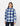 Dickies surf blue women's flannel fleece-lined hooded shirt jacket